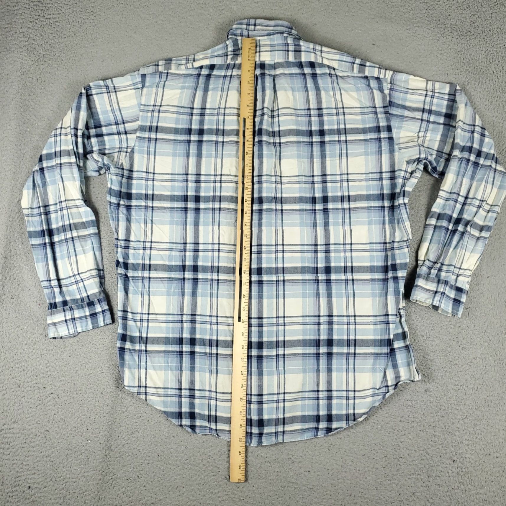 Ralph Lauren Ralph Lauren Shirt Mens Large Blue Plaid Pony Button-Up Long Sleeve Casual Classic Size US L / EU 52-54 / 3 - 4 Thumbnail
