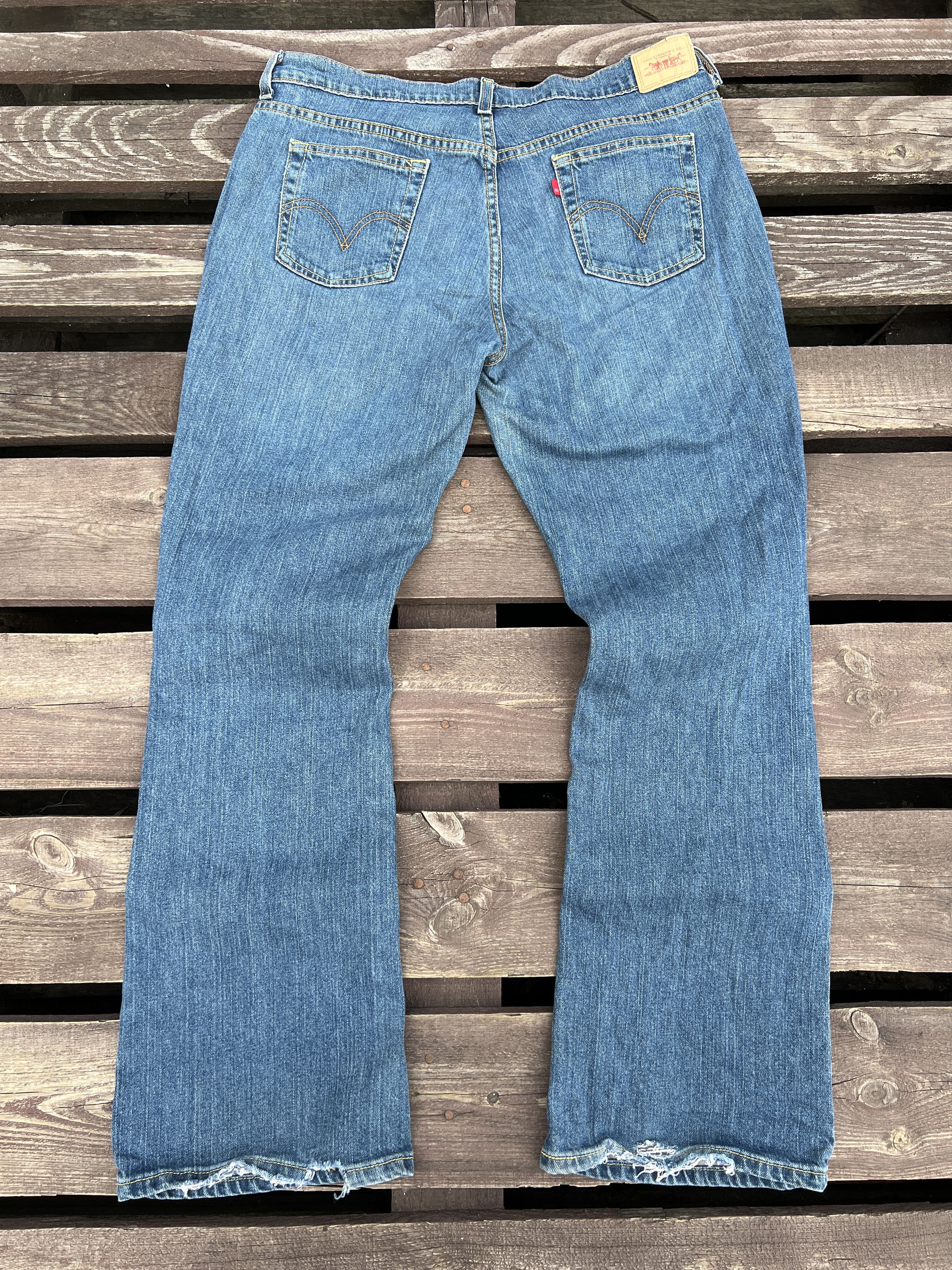 Levi's Levis 515 Vintage Flared Bootcut Denim Jeans Size 34" / US 12 / IT 48 - 1 Thumbnail