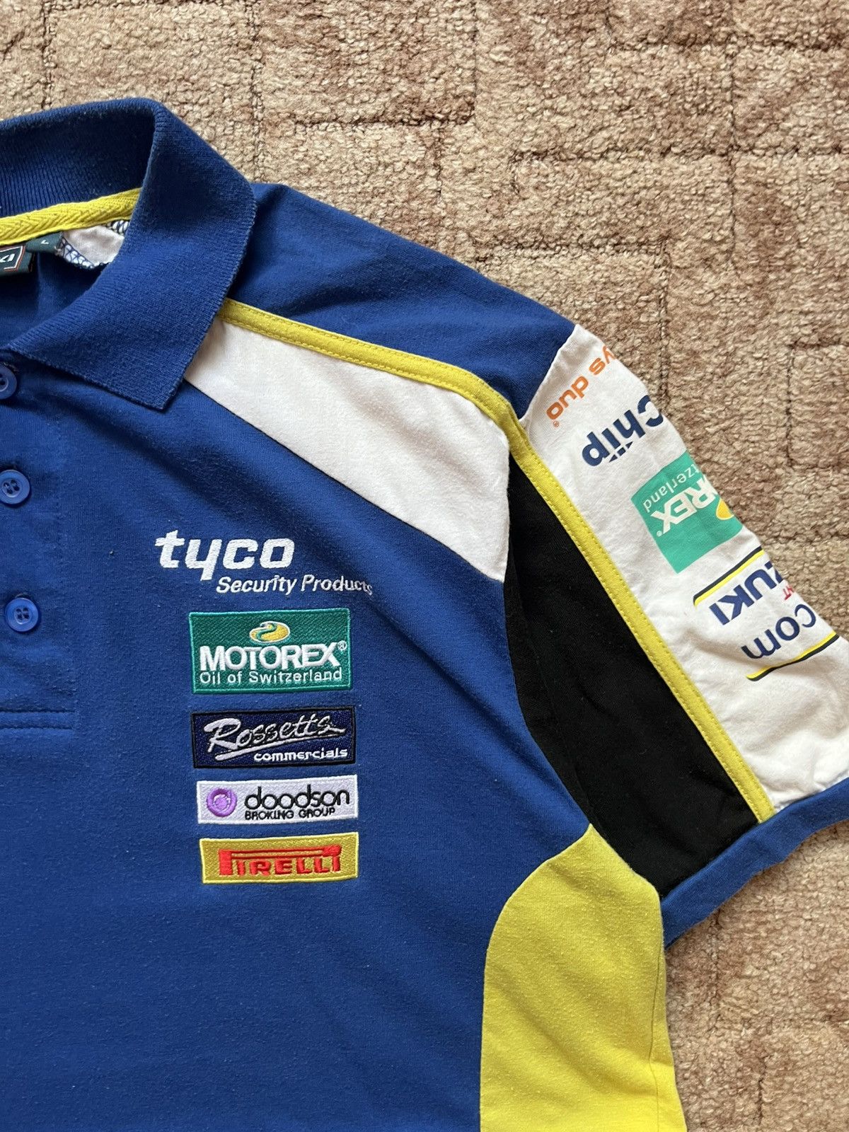 NASCAR Vintage Suzuki GSX F1 Racing Nascar Blue Sponsored Tee Size US L / EU 52-54 / 3 - 3 Thumbnail