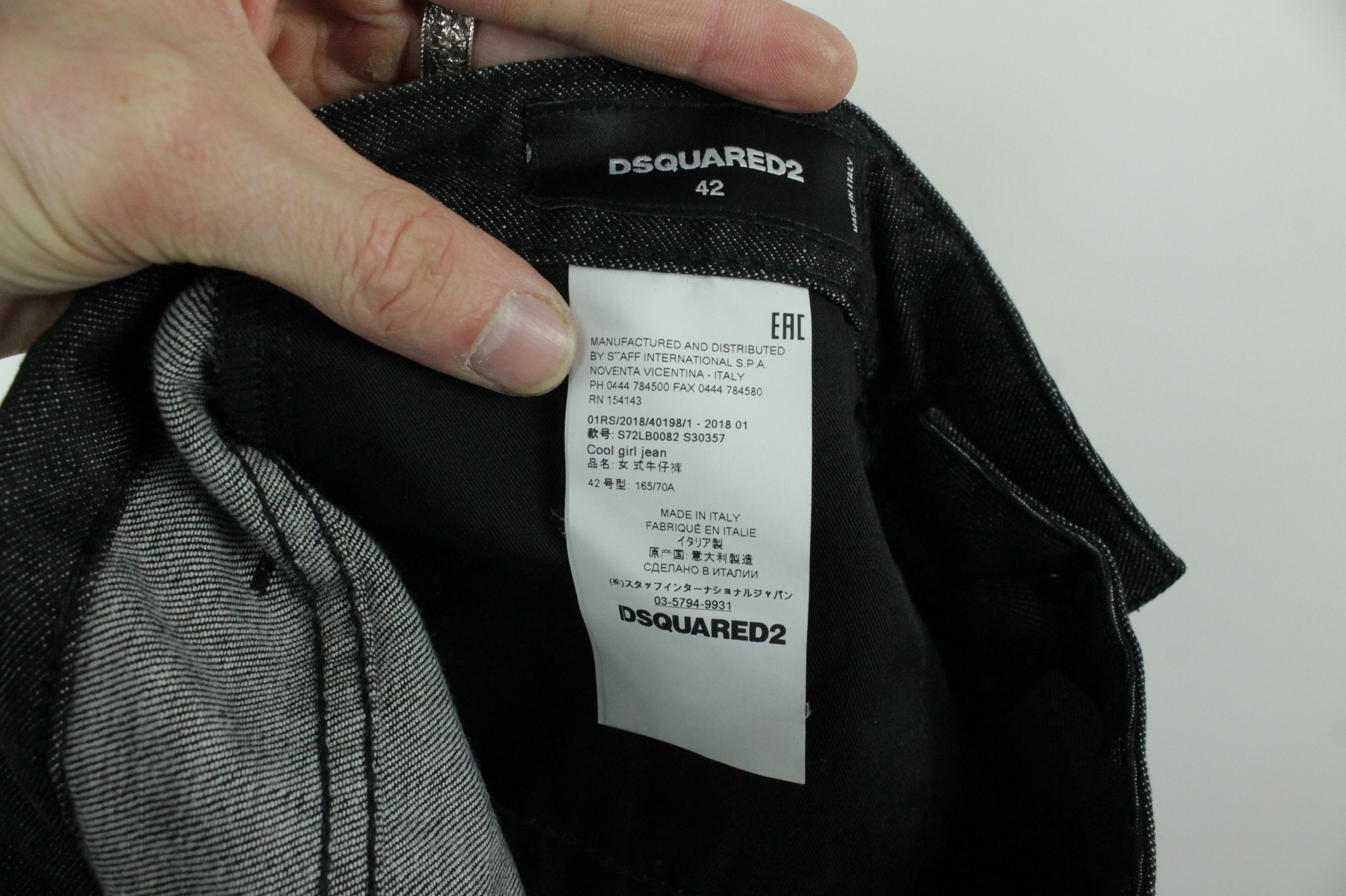 Dsquared2 Dsquared2 Cool Girl Jeans Black Denim Size 28" / US 6 / IT 42 - 10 Thumbnail