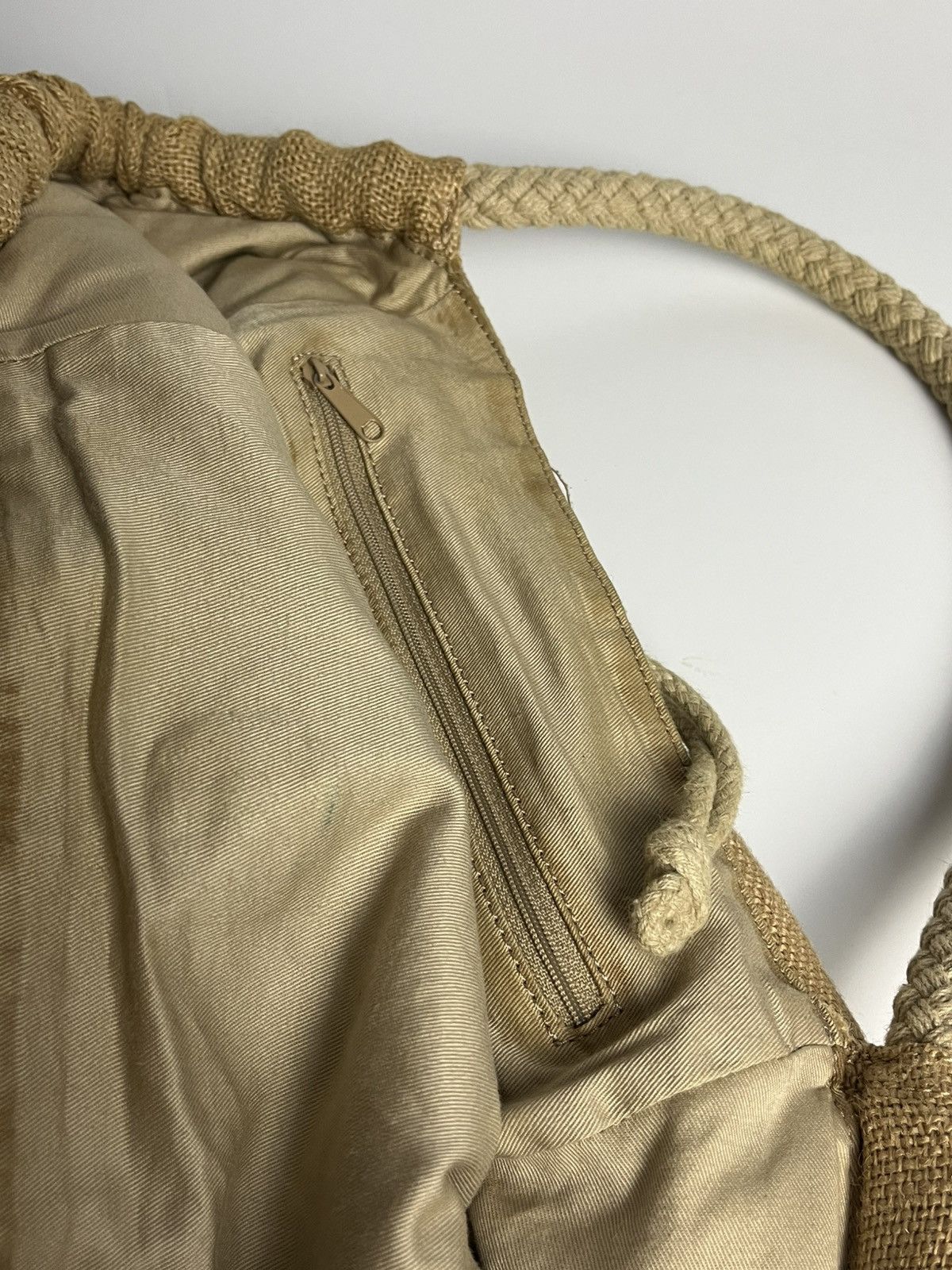 Vivienne Westwood Vivienne Westwood Beige Cloth Jute Hand Bag Size ONE SIZE - 14 Thumbnail