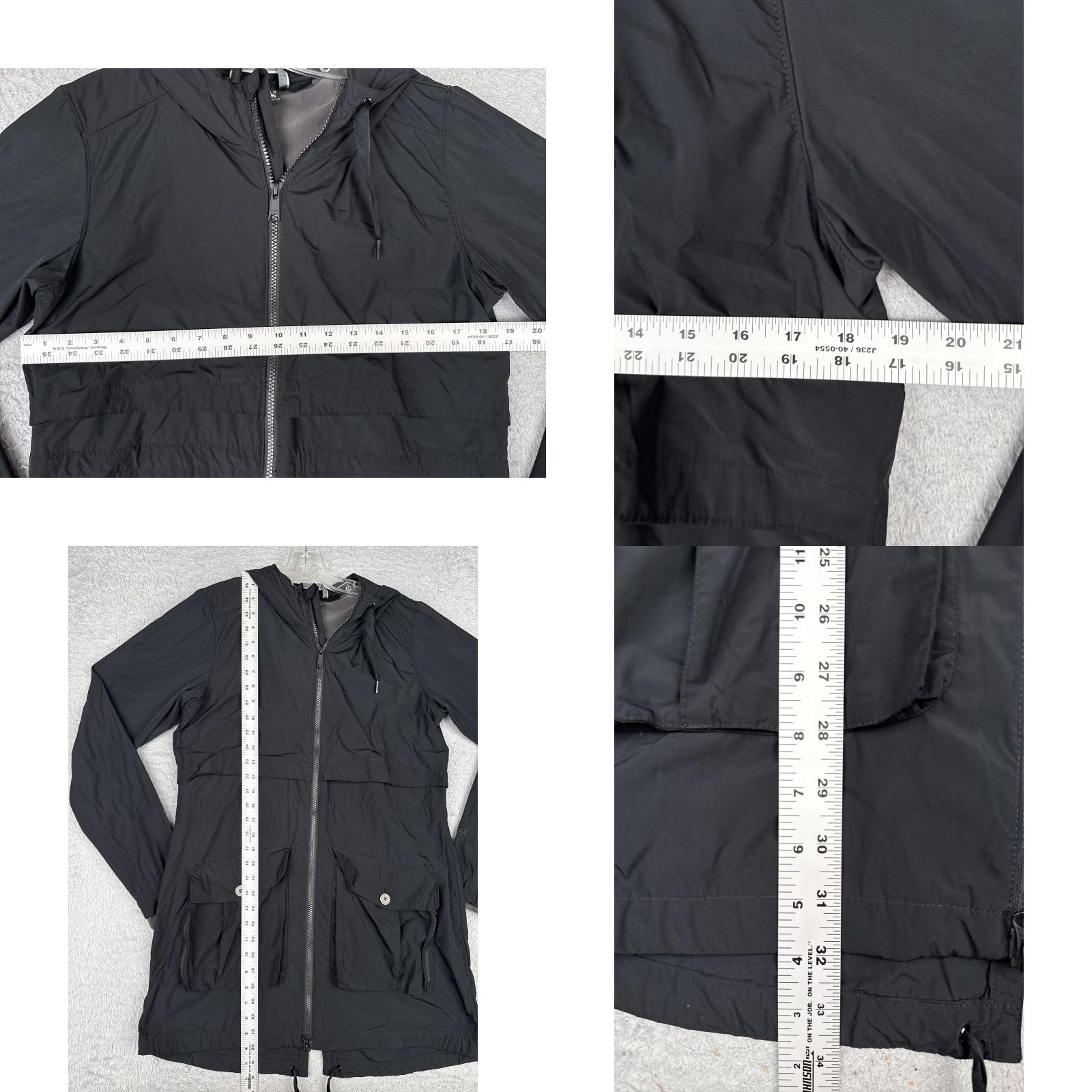 Mountain Hardwear Mountain Hardwear Jacket Womens Medium Black Hooded Nylon Parka Full Zip Pockets Size M / US 6-8 / IT 42-44 - 8 Thumbnail
