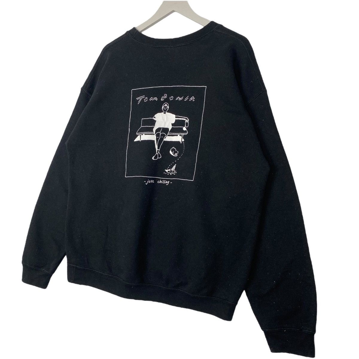 Vintage Vintage Tombonia Sweatshirt Crewneck Black Back Size L Size US L / EU 52-54 / 3 - 6 Thumbnail