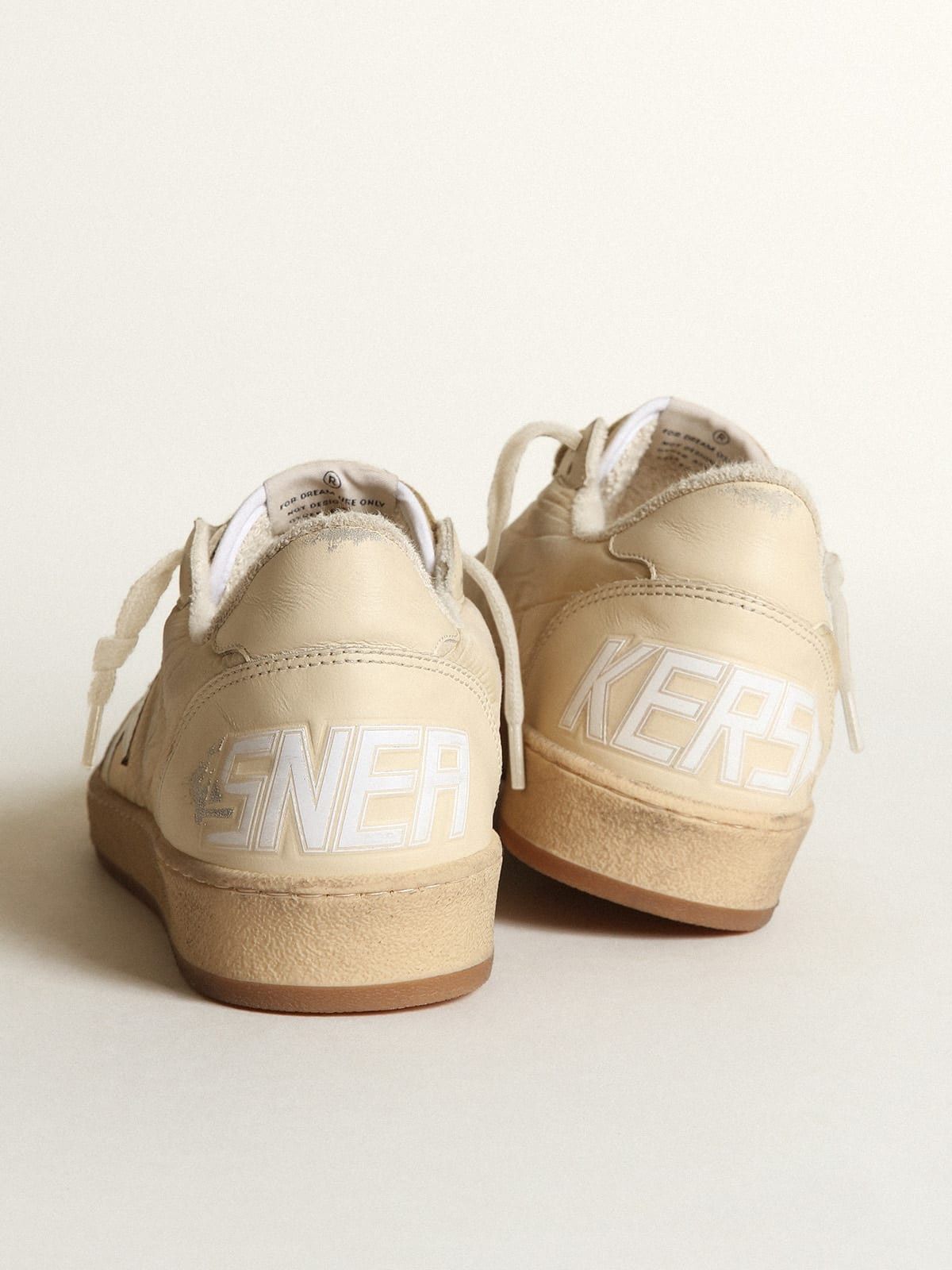 Golden Goose o1w1db10625 Ball Star Sneakers in Ivory/White Size US 8 / EU 41 - 4 Thumbnail