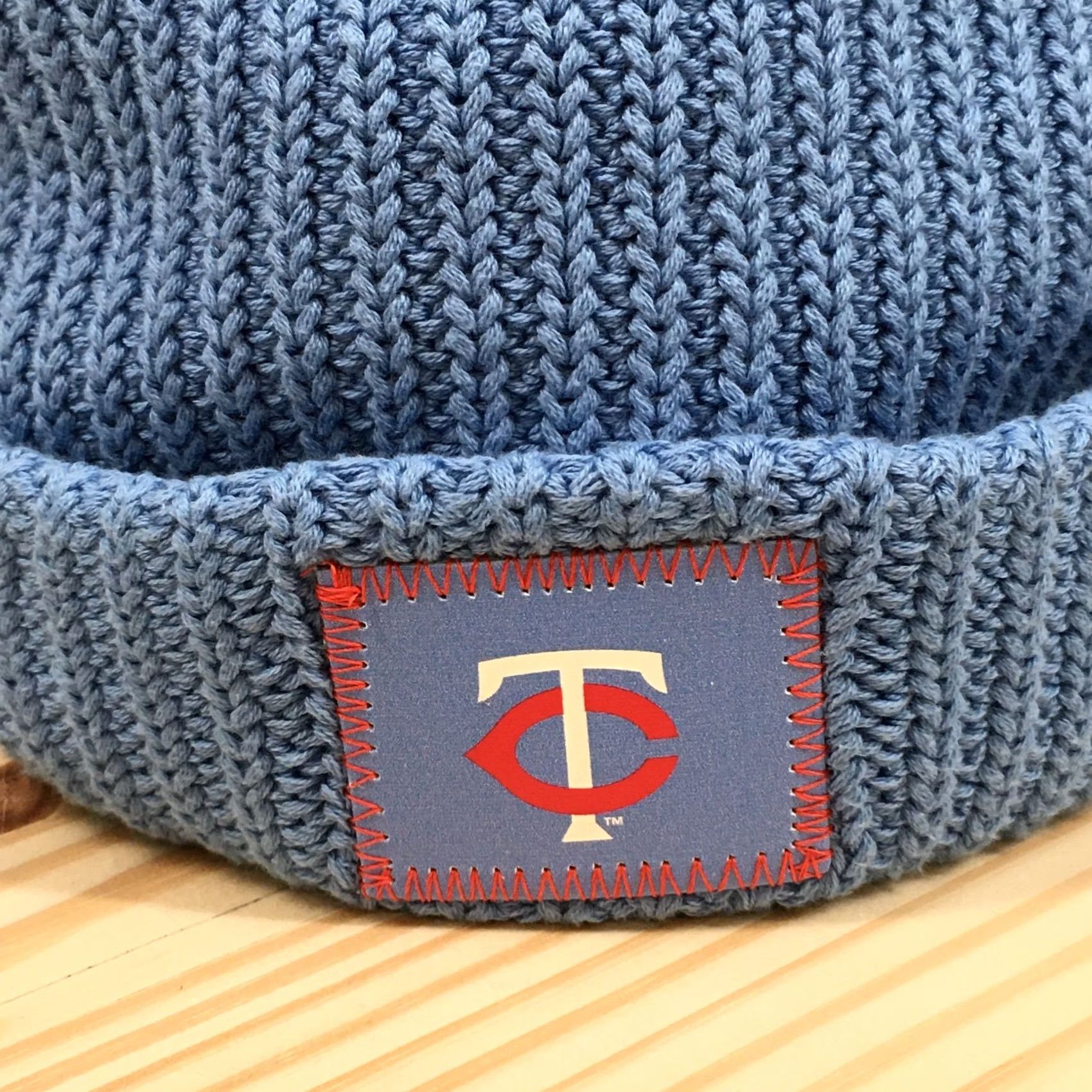 Twins Minnesota Twins Love Your Melon Beanie Hat Blue TC Logo SGA Knit Cuffed Cap Size ONE SIZE - 3 Thumbnail