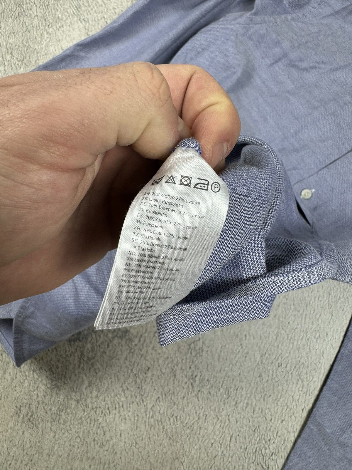 Eton ETON York Slim Formal Shirt Men’s Large Button Up Cutaway Size US L / EU 52-54 / 3 - 11 Thumbnail