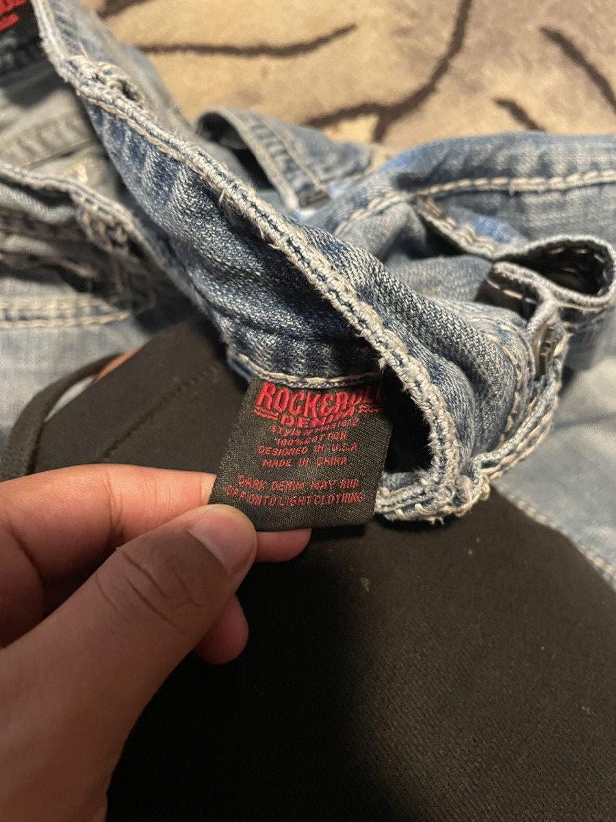Rock & Republic Rock&Roll jeans cowboy denim double barrel Size US 33 - 8 Thumbnail