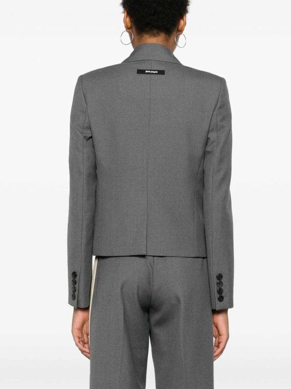 Palm Angels o1y1125 Blazer in Gray/Beige Size S / US 4 / IT 40 - 3 Thumbnail