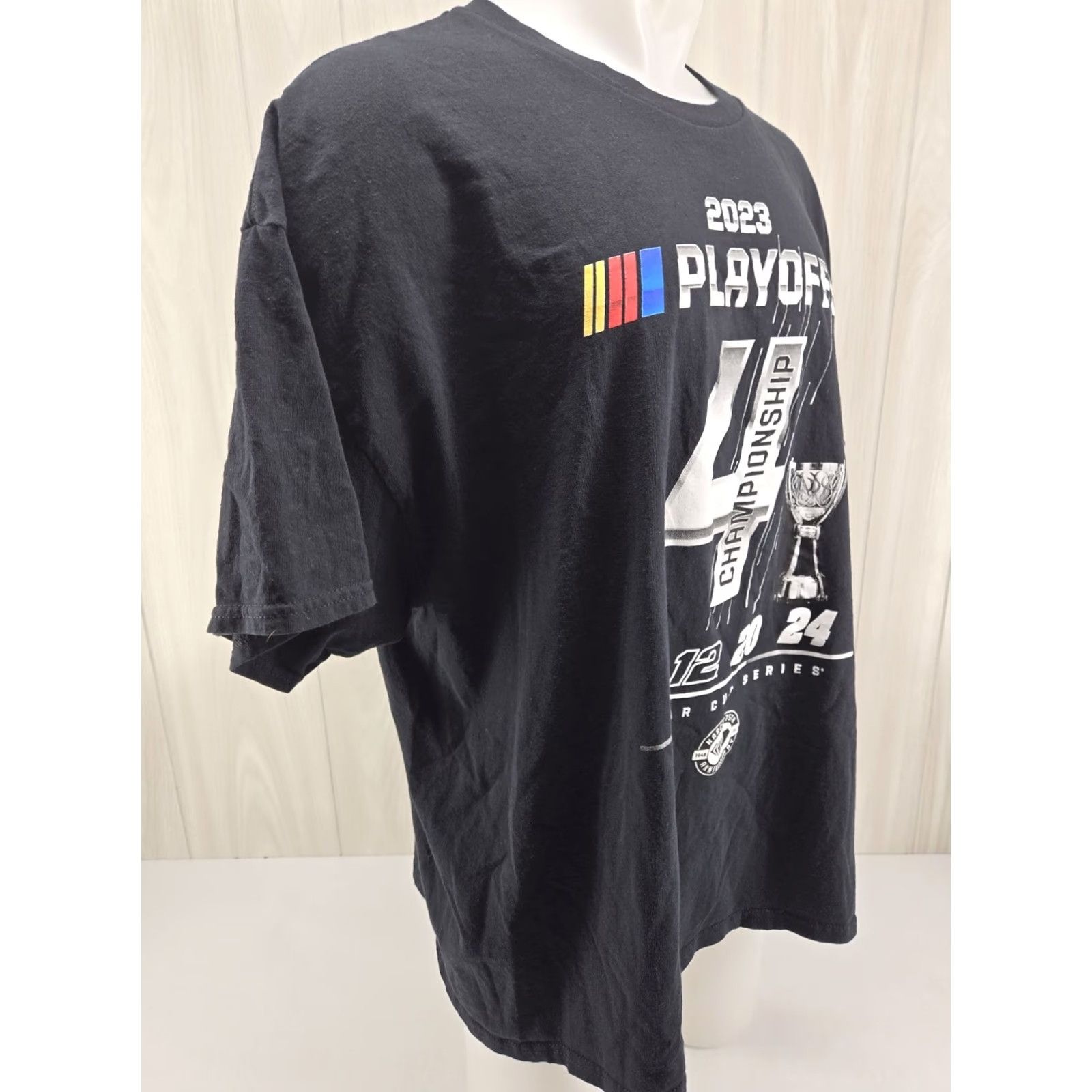 NASCAR NASCAR Playoffs Graphic Tee Shirt Black 2XL Mens T-Shirt Short Sleeve Adult 2023 Graphic NASCAR Shirts Mens 2XL Black Size US XXL / EU 58 / 5 - 6 Thumbnail