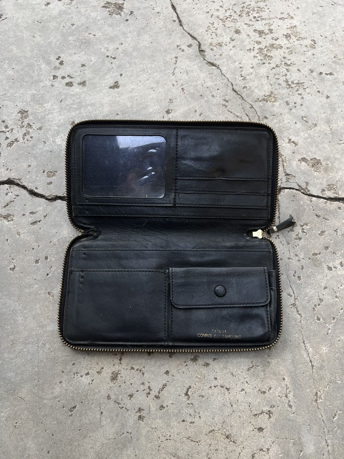 Comme des Garcons Vintage 90s Comme des Garcons Tricot Leather Wallet Size ONE SIZE - 6 Thumbnail
