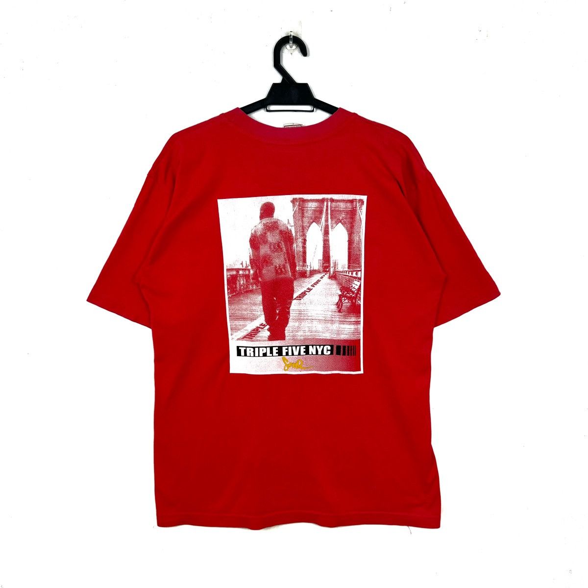 Triple 5 Soul × Vintage Triple Five Soul NYC Brooklyn Rap Tee Hip Hop Tshirt Size US L / EU 52-54 / 3 - 1 Thumbnail