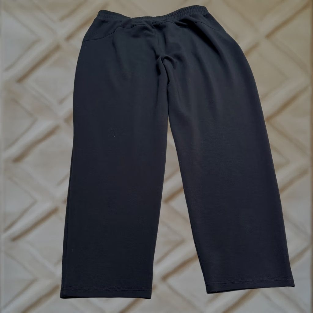 Spanx Spanx Pull On Tapered Leg Trouser Lounge Pants Womens 2X Long Black Stretch Size 40" / US 18 - 1 Thumbnail