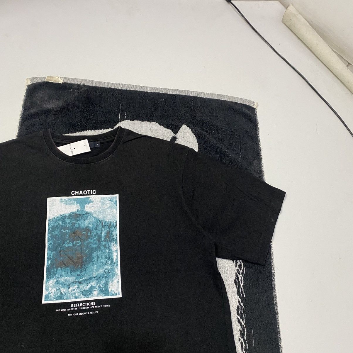 Designer × Japanese Brand × RAGEBLUE 2000s rageblue short sleeve chaotic Size US M / EU 48-50 / 2 - 2 Thumbnail