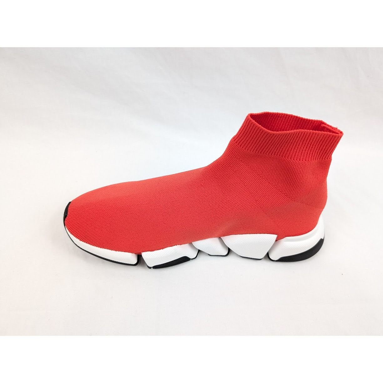 Balenciaga o1rshd1 New Recycled Speed 2.0 Low-Top Sneakers in Red/White Size US 8 / EU 41 - 9 Thumbnail