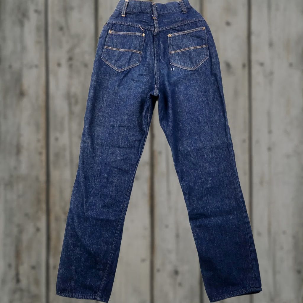 Vintage VINTAGE Denim Jeans Womens 21.5x27 Dark Wash Ranch Rodeo High Waist 5-Pocket Cowboy Southwestern 70s (S) Blue Junior? Size 28" / US 6 / IT 42 - 1 Thumbnail