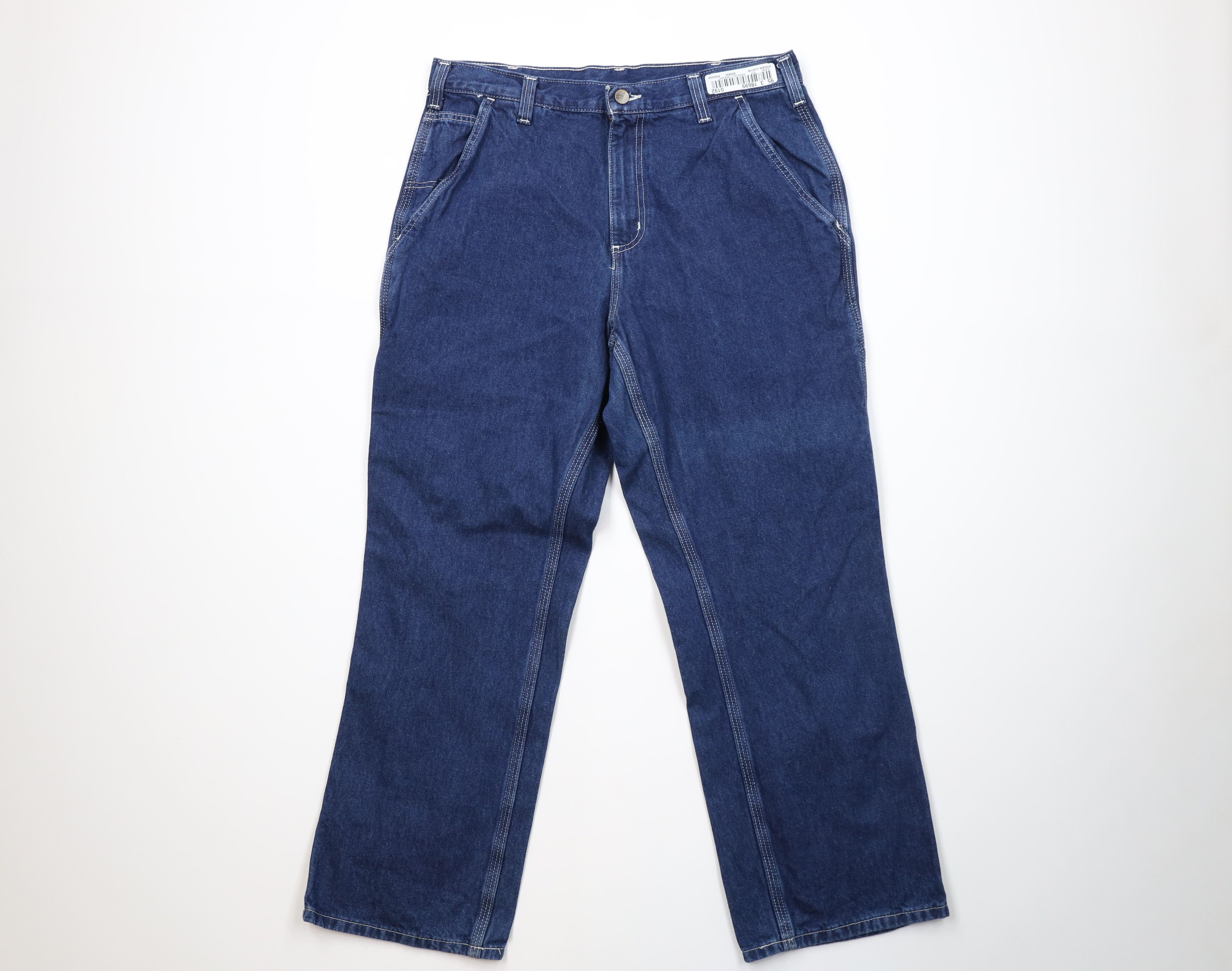 Carhartt Vintage Y2K Carhartt Wide Leg Dungaree Denim Jeans Cotton Size US 34 / EU 50 - 1 Thumbnail