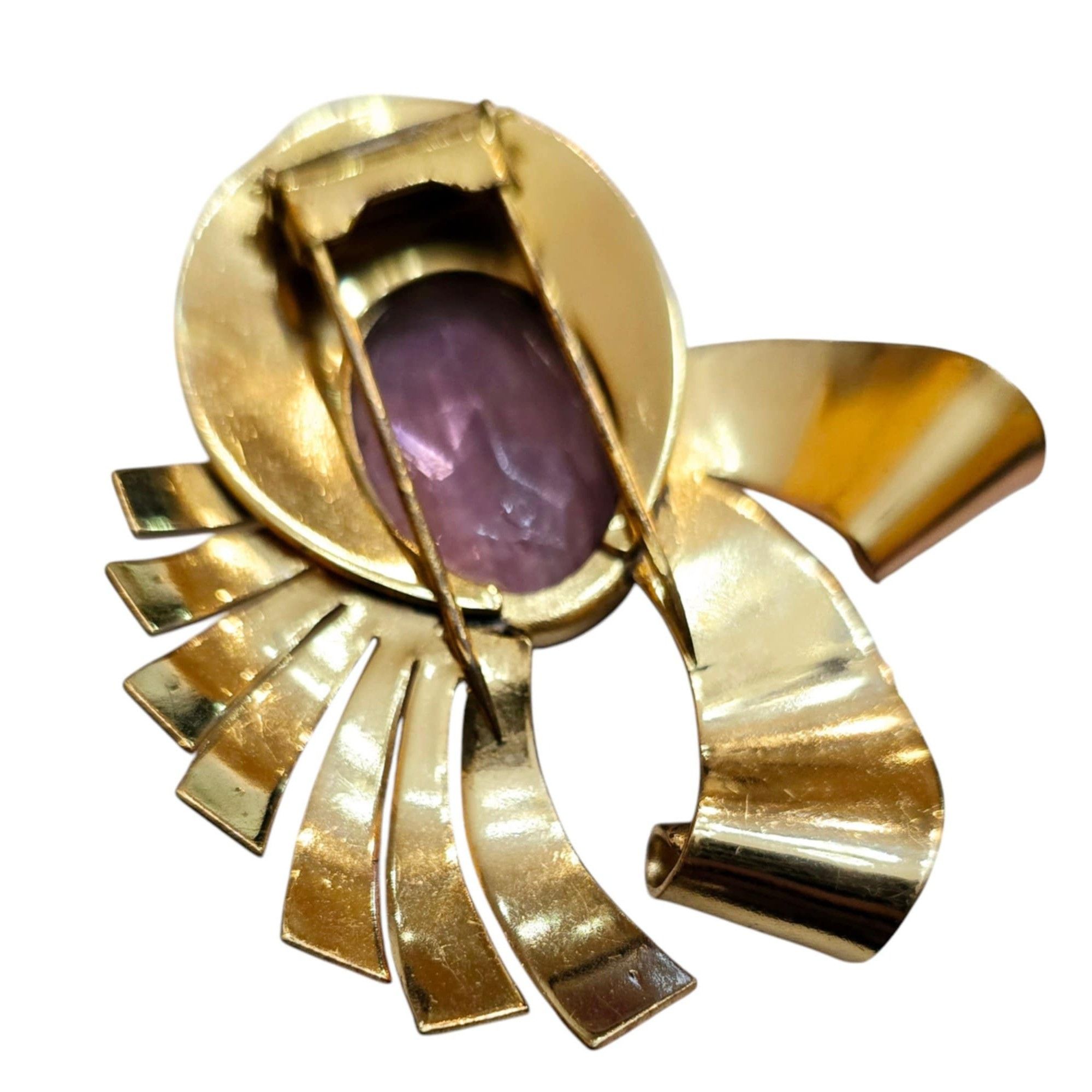 Vintage Vintage Faceted Unsigned Coro Faceted Glass Dress Clip Size ONE SIZE - 4 Thumbnail