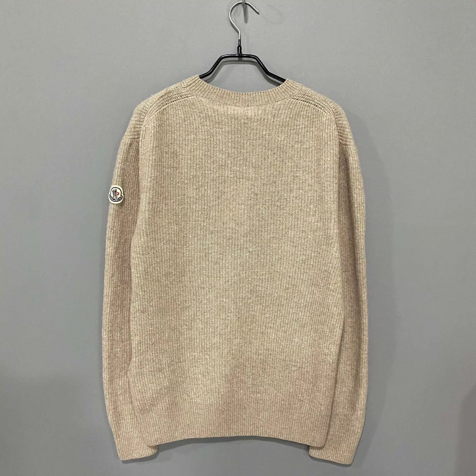 Moncler Moncler Oatmeal Logo Knit Sweater Size M Size M / US 6-8 / IT 42-44 - 3 Thumbnail
