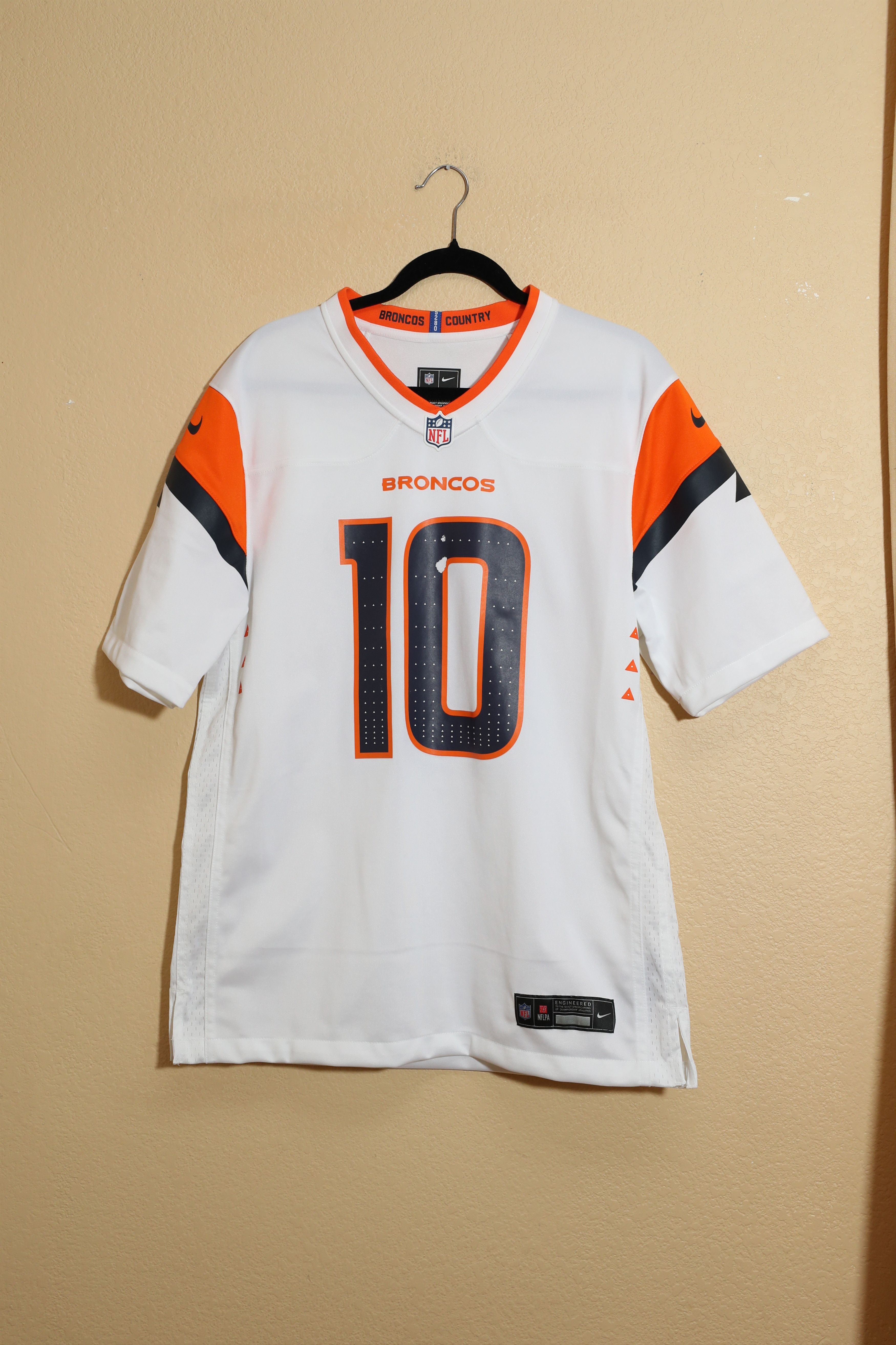 NFL Bo Nix Denver Broncos White Away 2024 Jersey (M) Size US M / EU 48-50 / 2 - 1 Thumbnail