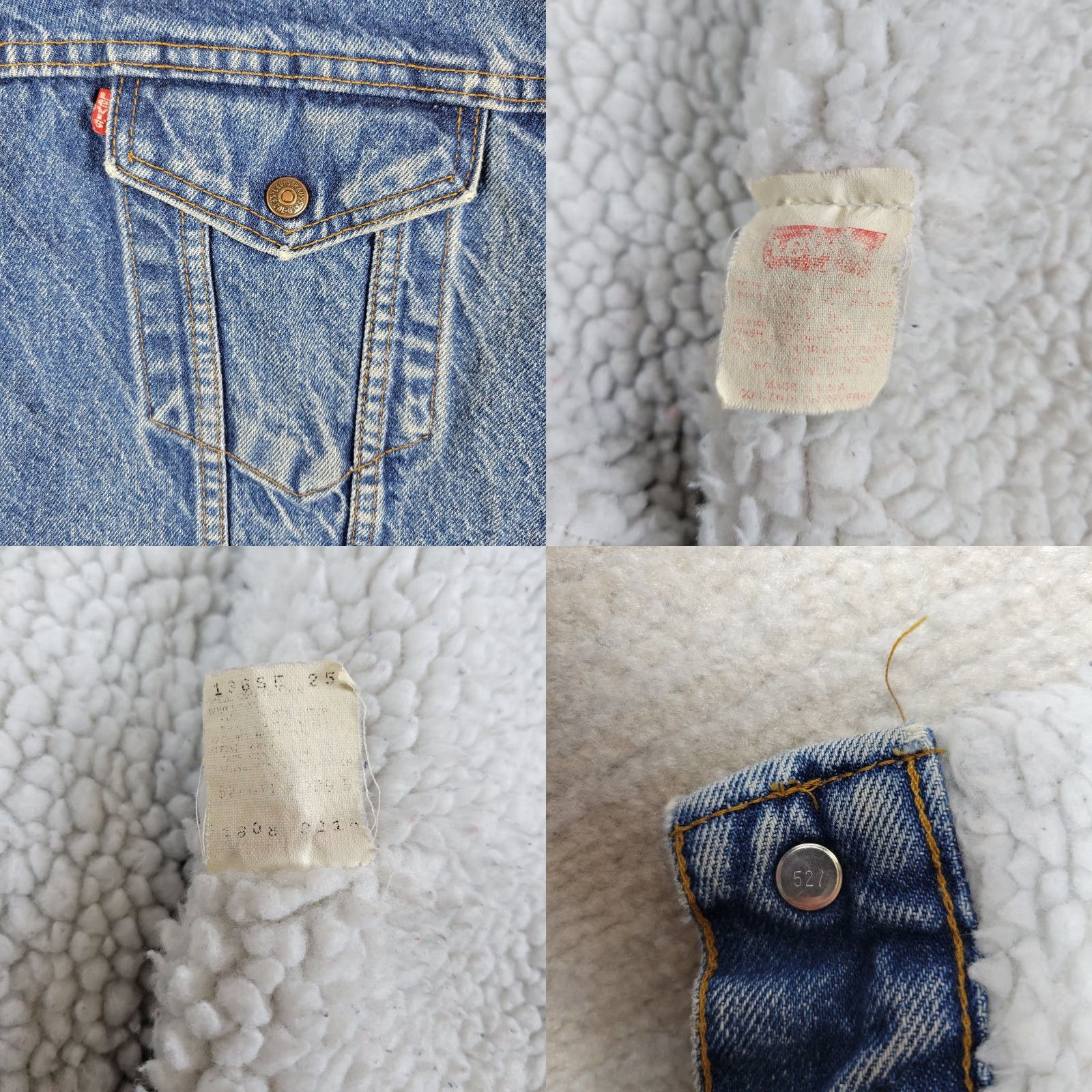Levi's VINTAGE Levi's Trucker Jacket Mens 44 Blue Denim Jacket 80s 90s USA Size US S / EU 44-46 / 1 - 8 Thumbnail