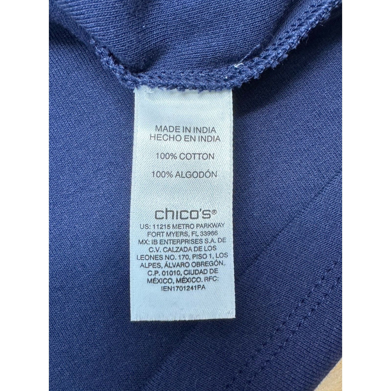 Chicos Chico's Navy Blue Pullover Sweater Women’s Size 2 L Size L / US 10 / IT 46 - 7 Thumbnail