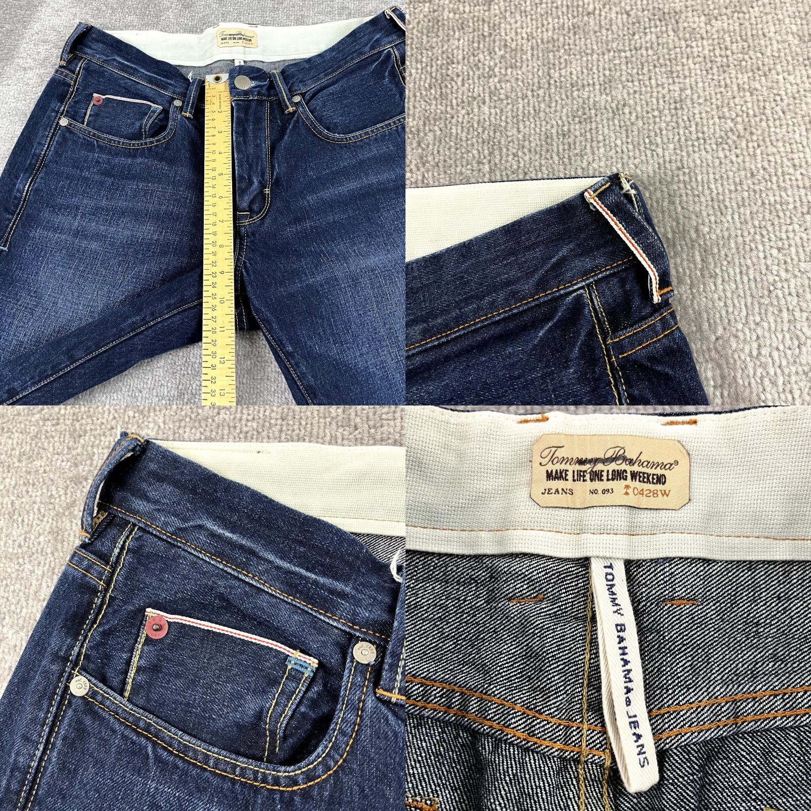Tommy Bahama TOMMY BAHAMA Jeans Mens 32 x 32 Dark Blue Denim Straight Leg 5-Pocket Size US 32 / EU 48 - 8 Thumbnail