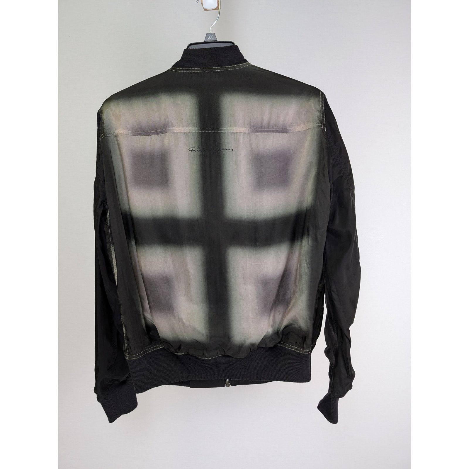 Rick Owens o1rshd1 Reversible Flight Jacket in Black/Black Plaid Size US M / EU 48-50 / 2 - 19 Thumbnail