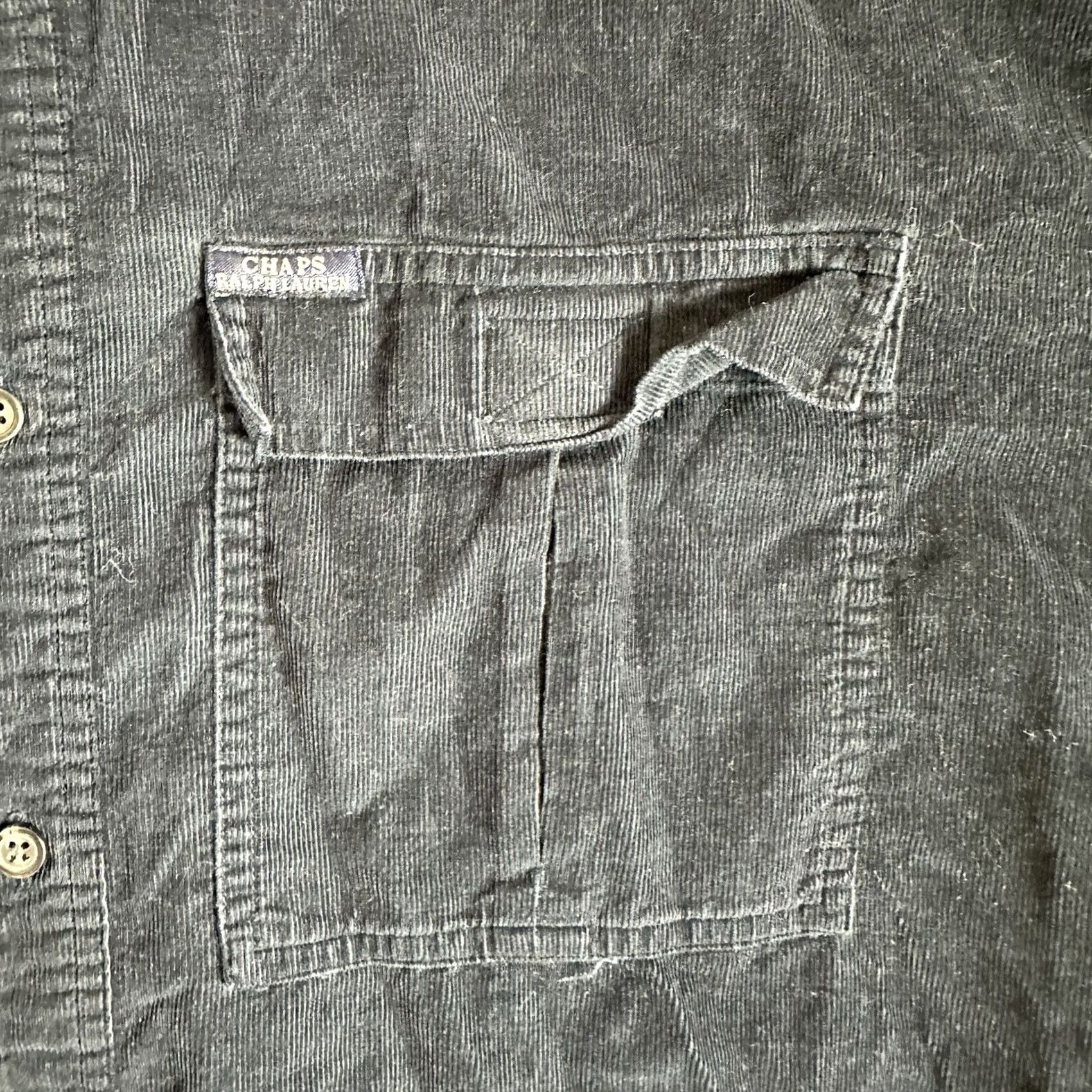 Chaps VINTAGE Chaps Ralph Lauren Button-Up Shirt Mens Medium Corduroy Long Sleeve Blue Shirt Size US M / EU 48-50 / 2 - 4 Thumbnail