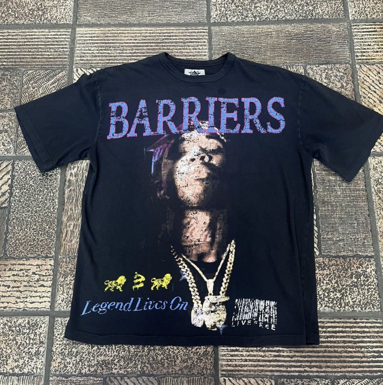 Barriers New Barriers Pop Smoke Tee "Black" Sz. Medium Size US M / EU 48-50 / 2 - 1 Thumbnail