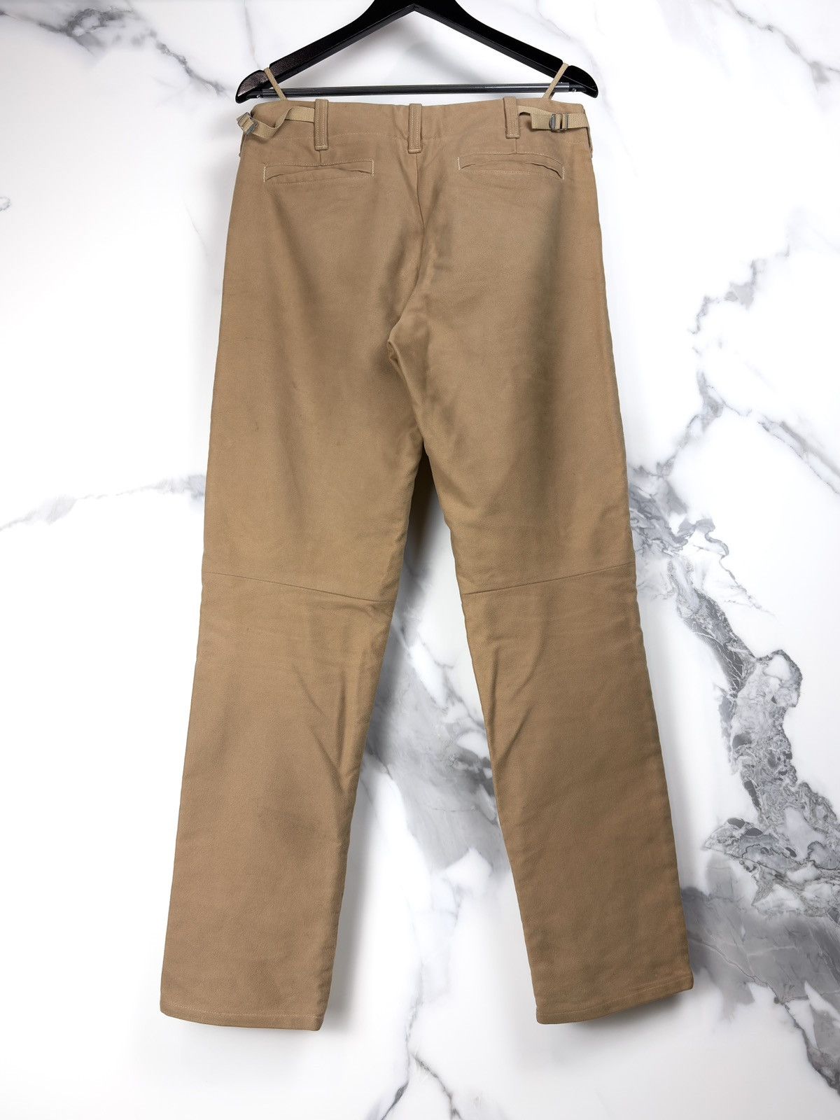 Helmut Lang AW00 Helmut Lang Vintage Moleskin Trousers Pants Tan Size US 32 / EU 48 - 2 Thumbnail