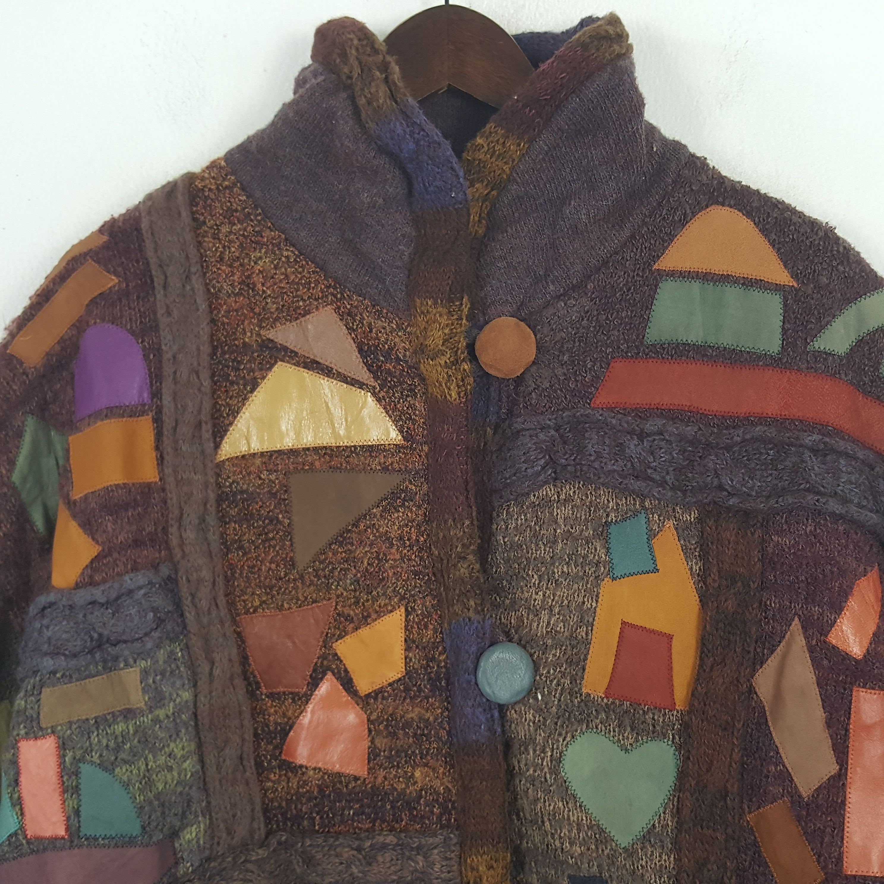 Vintage Vintage Adriano Viarengo Wool Winter Jacket Size XL / US 12-14 / IT 48-50 - 2 Thumbnail
