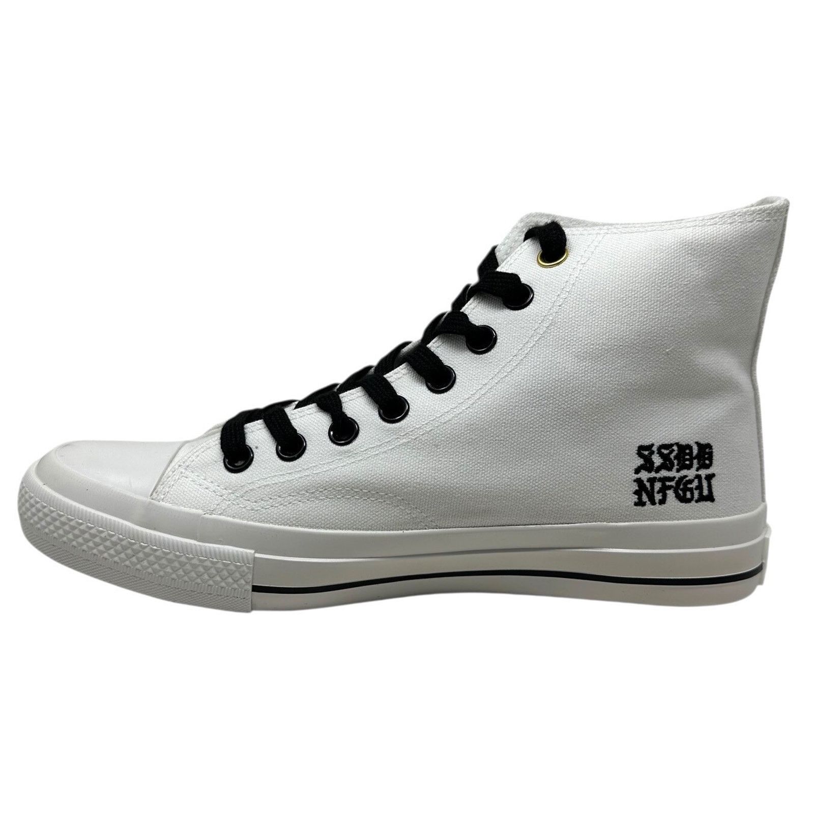 Darc Sport Darc Sport High Top Shoes Embroidered Wolves in White/Black Size US 5 / EU 37 - 4 Thumbnail