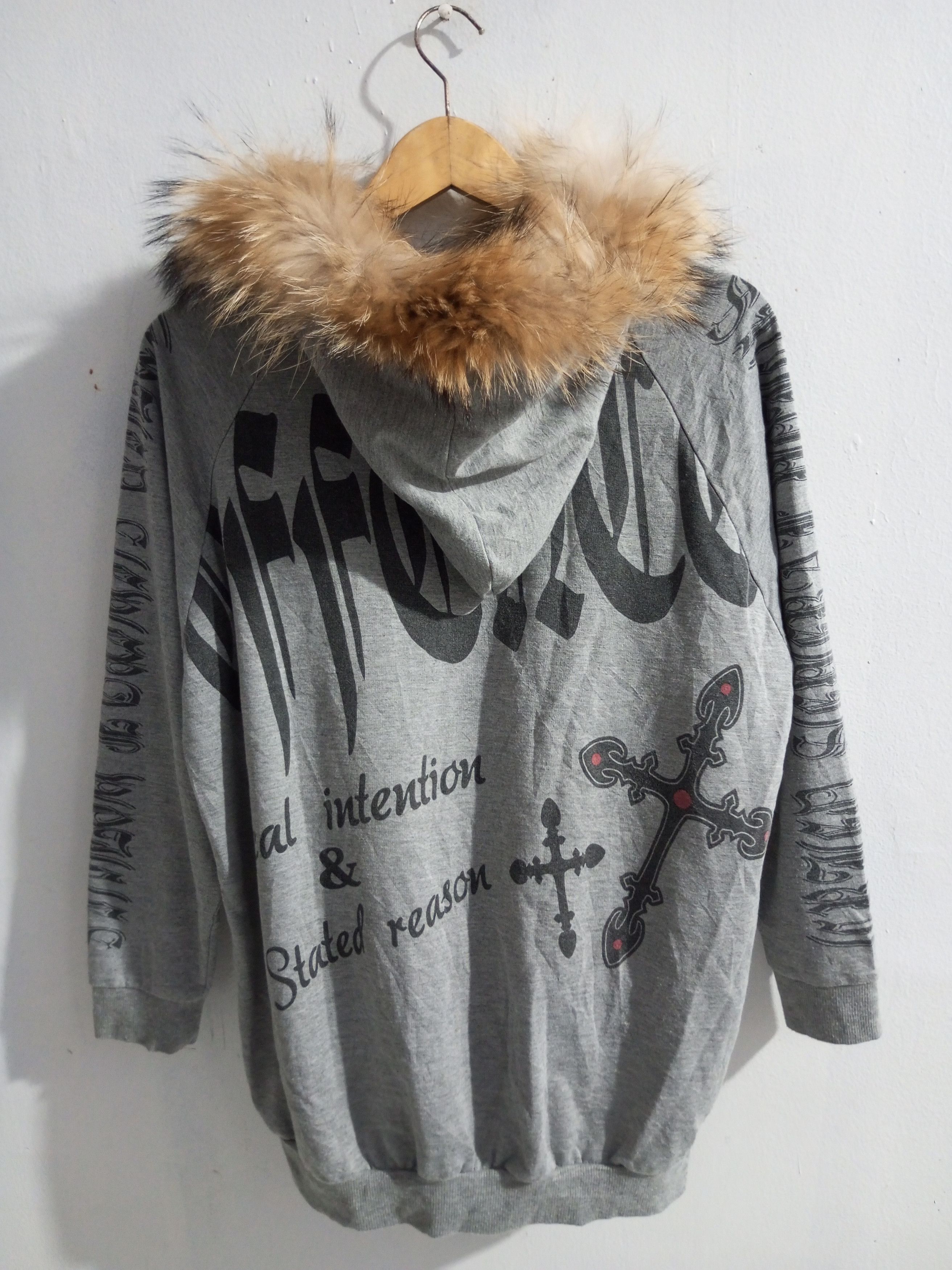 If Six Was Nine × Japanese Brand × Le Grande Bleu (L.G.B.) Vintage dig deep spellout fur hoodie Size US M / EU 48-50 / 2 - 4 Thumbnail