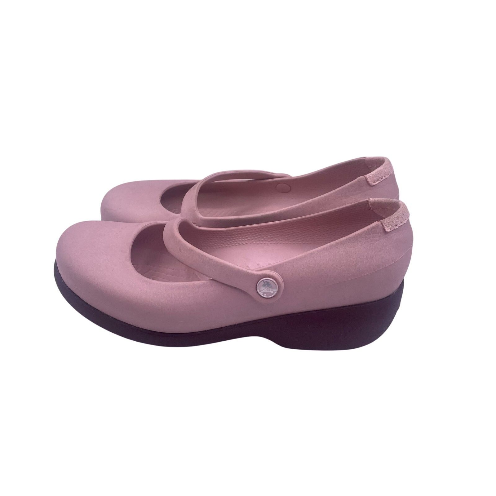 Crocs Crocs Croslite Rx Silver Fox Mary Jane Shoes Pink Womens 5 Size US 5 / IT 35 - 2 Thumbnail
