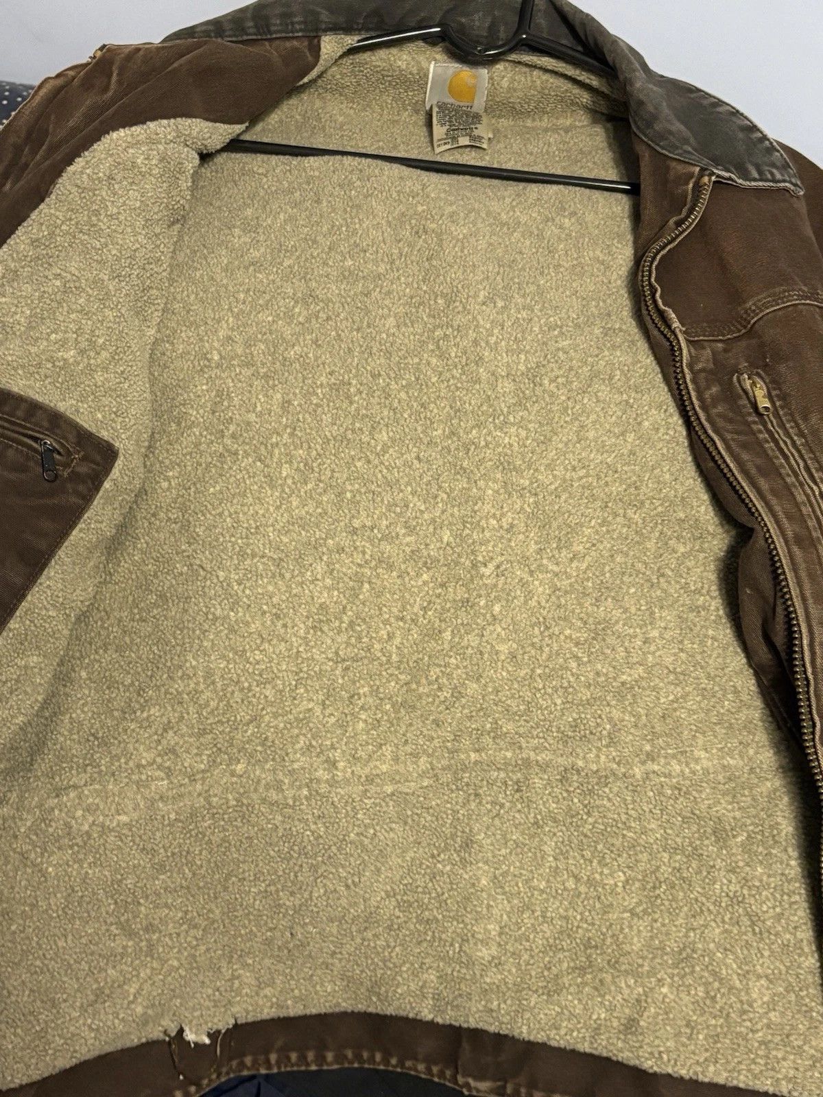 Carhartt Vintage 2XL Carhartt Sherpa-Lined Ridge Jacket C61 DKB Size US XXL / EU 58 / 5 - 8 Thumbnail