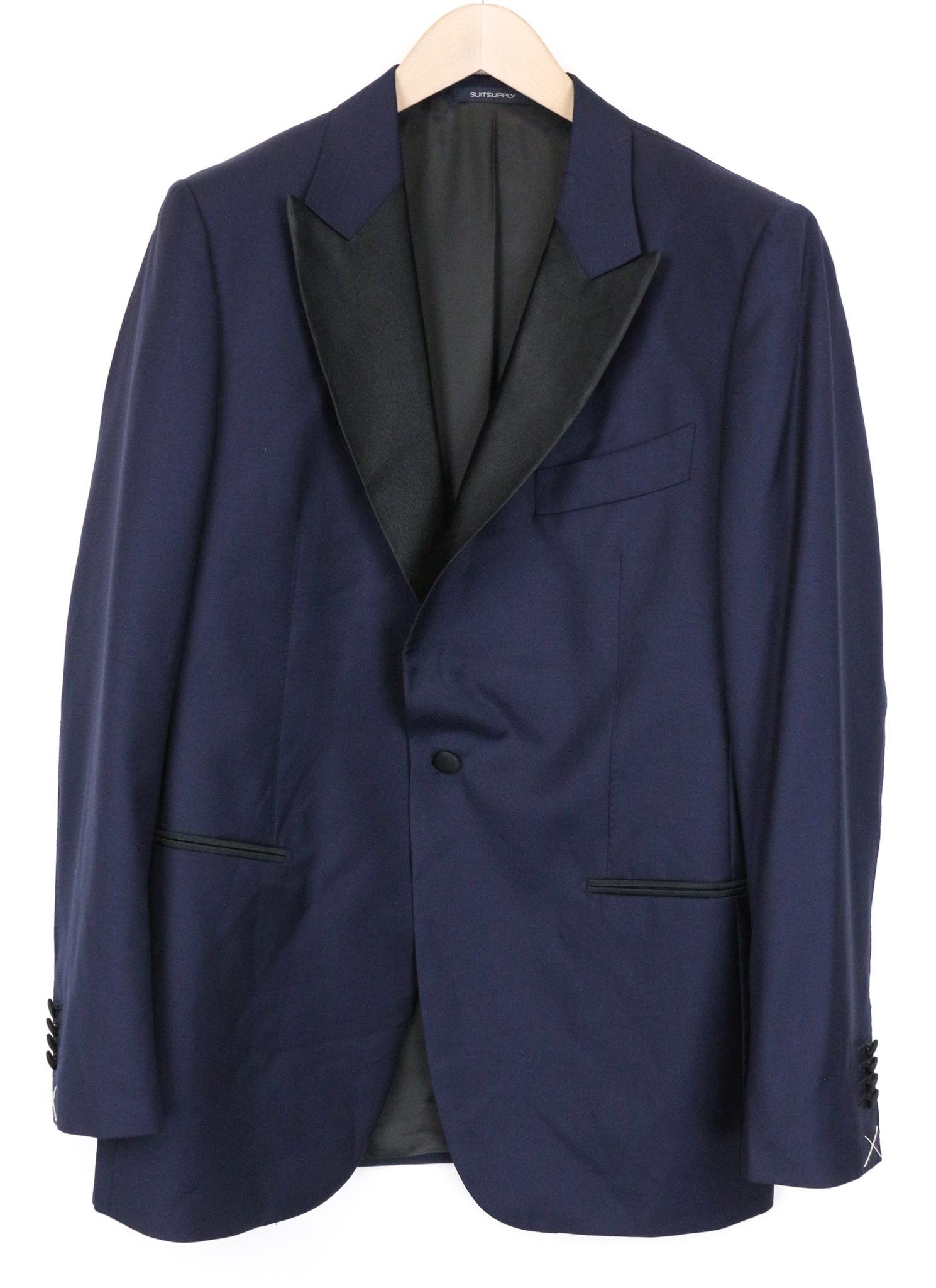 Suitsupply LAZIO TUX UK42R Blue Wool S130s 3Pc Suit 75237 Size 42R - 3 Thumbnail