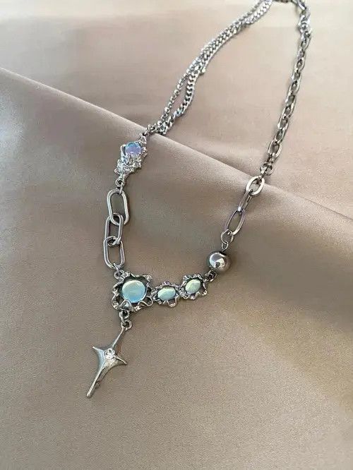 Vintage Retro Punk Stainless Steel Chain Cross Pendant Size ONE SIZE - 4 Thumbnail