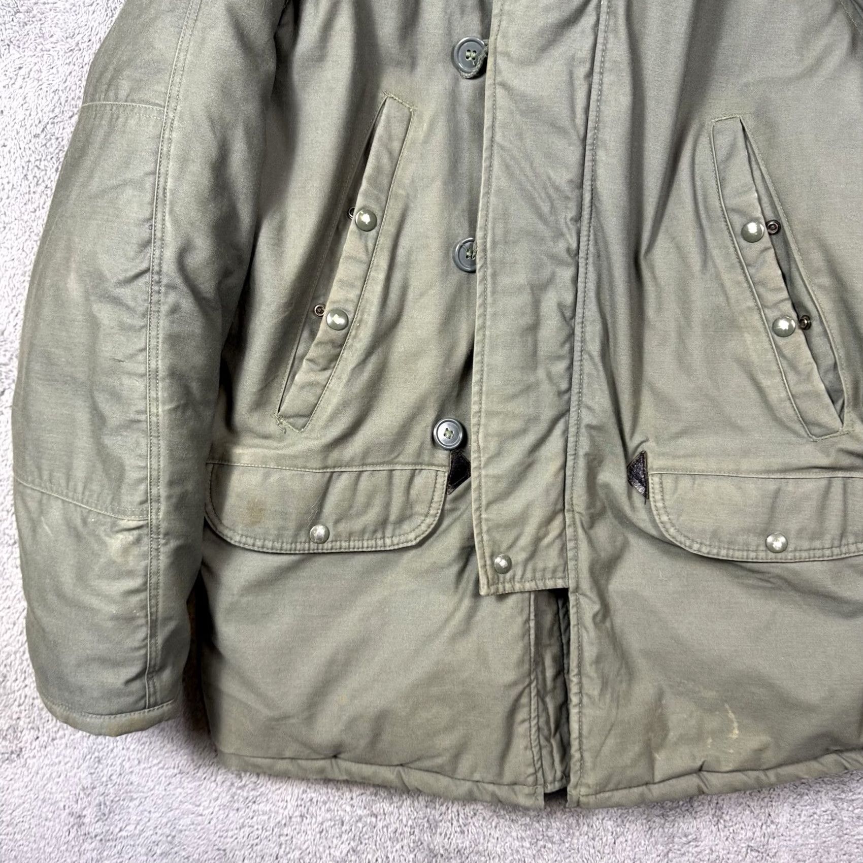 Vintage N-3B/F Parka Extreme Cold Weather Spiewak Golden Fleece Men L Fur Hood Scovill Size US L / EU 52-54 / 3 - 2 Thumbnail
