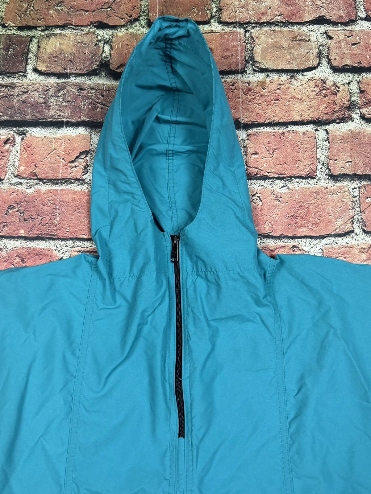 L.L. Bean Vintage 90s LL Bean Teal Nylon Anorak Windbreaker USA 2260 Size L / US 10 / IT 46 - 6 Thumbnail