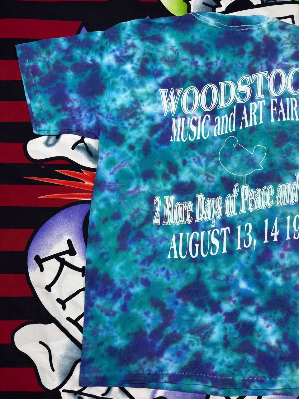 Band Tees NFA Vintage 1994 Woodstock Ventures Concert Tie Dye T-Shirt Size US XL / EU 56 / 4 - 10 Thumbnail