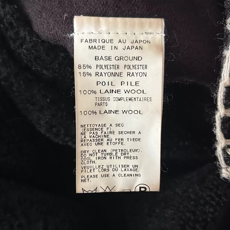 Yohji Yamamoto Yohji Yamamoto size 2 12 aw hand stitched open thread wool Size 38S - 6 Thumbnail