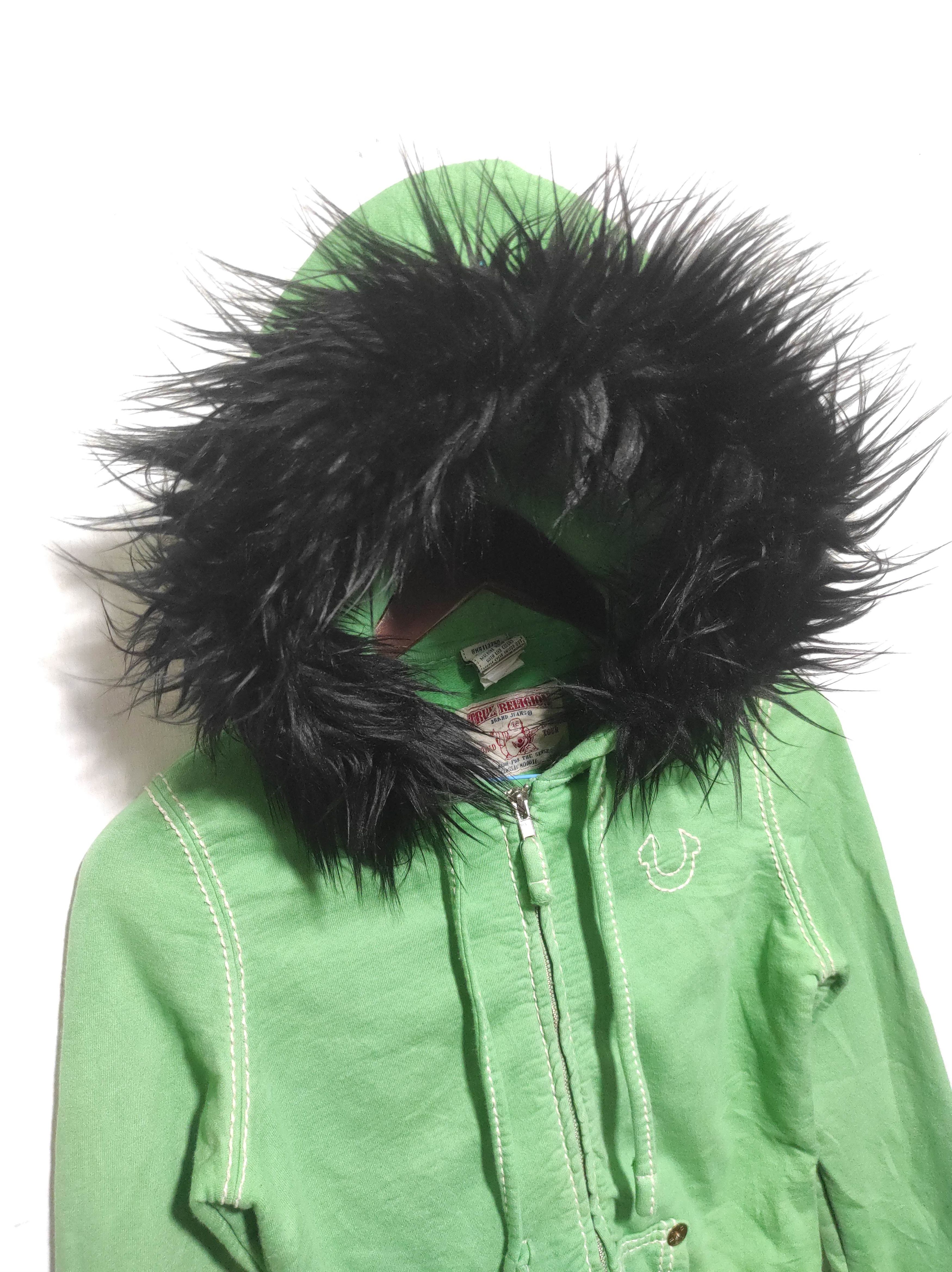 True Religion True Religion Crop Zip Fur Hoodie if six was nine lgb style Size S / US 4 / IT 40 - 3 Thumbnail