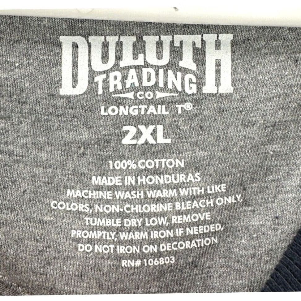 Duluth Trading Company Duluth Trading Co. T Shirt Mens 2XL Grey 3-Quarter Sleeve Longtail Tee NEW A2 Size US XXL / EU 58 / 5 - 5 Thumbnail