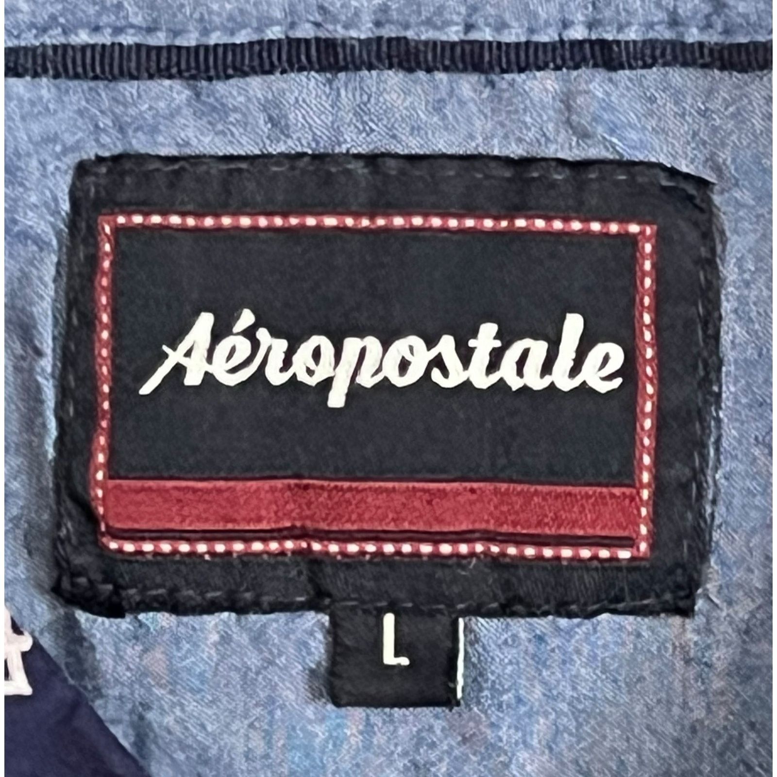 Aeropostale Aeropostale A87 Men’s Short Sleeve Button Up Shirt Navy Blue Size US L / EU 52-54 / 3 - 7 Thumbnail