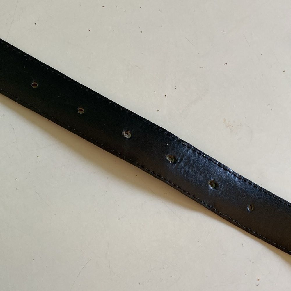 JH Design Jeff Deegan Designs Vintage Black Lizard Belt Mens Size 34 Size 34 - 13 Thumbnail