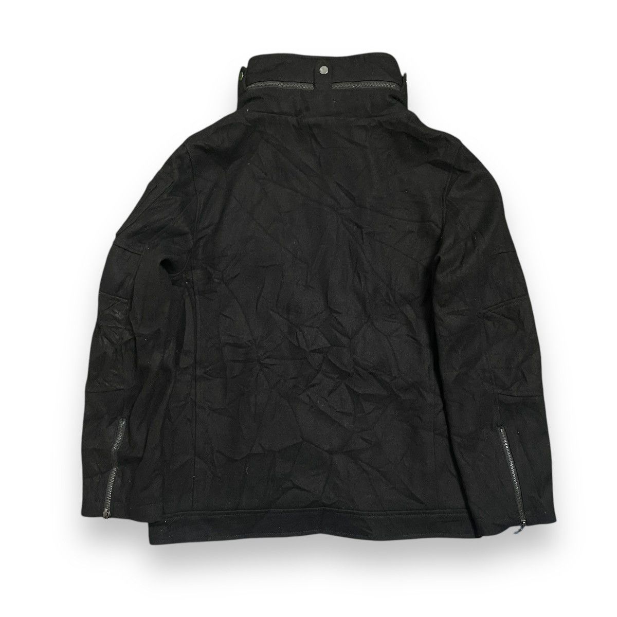 If Six Was Nine 🇯🇵 NYLAUS MULTIPOCKET PUNK GOTHIC ZIPPER WOOL JACKET Size US XL / EU 56 / 4 - 2 Thumbnail