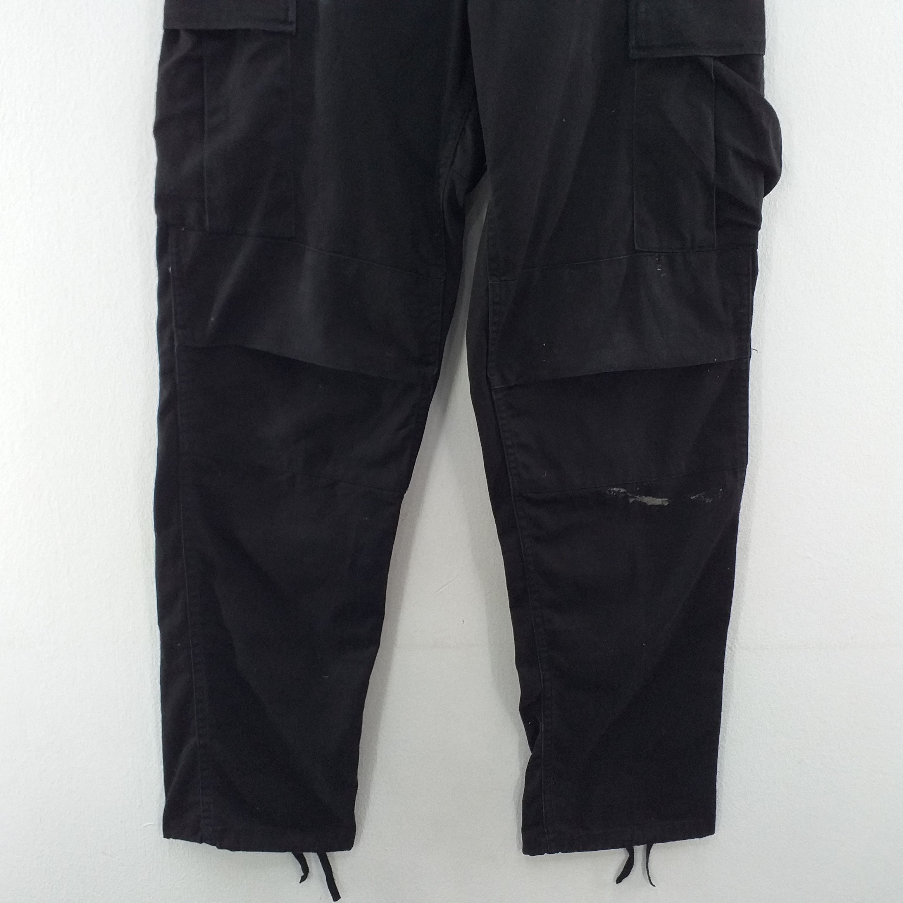Japanese Brand Black Cargo Multi Pocket Pants -CP052 Size US 31 - 6 Thumbnail
