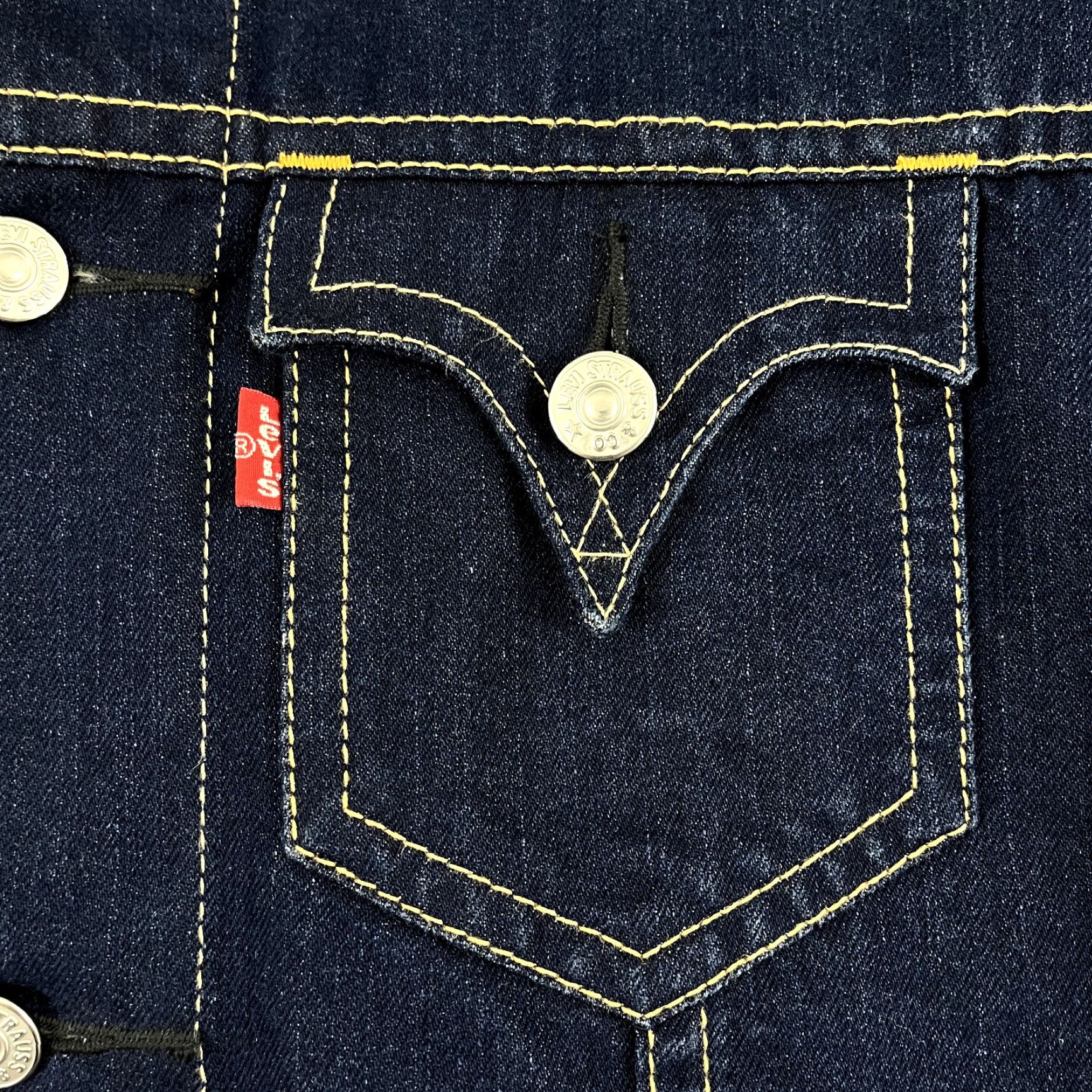 Levi's LEVIS Iconic Jacket XL Blue Denim Trucker Western Rodeo Jean Type 1 Y2K Mens Size US 36 / EU 52 - 3 Thumbnail