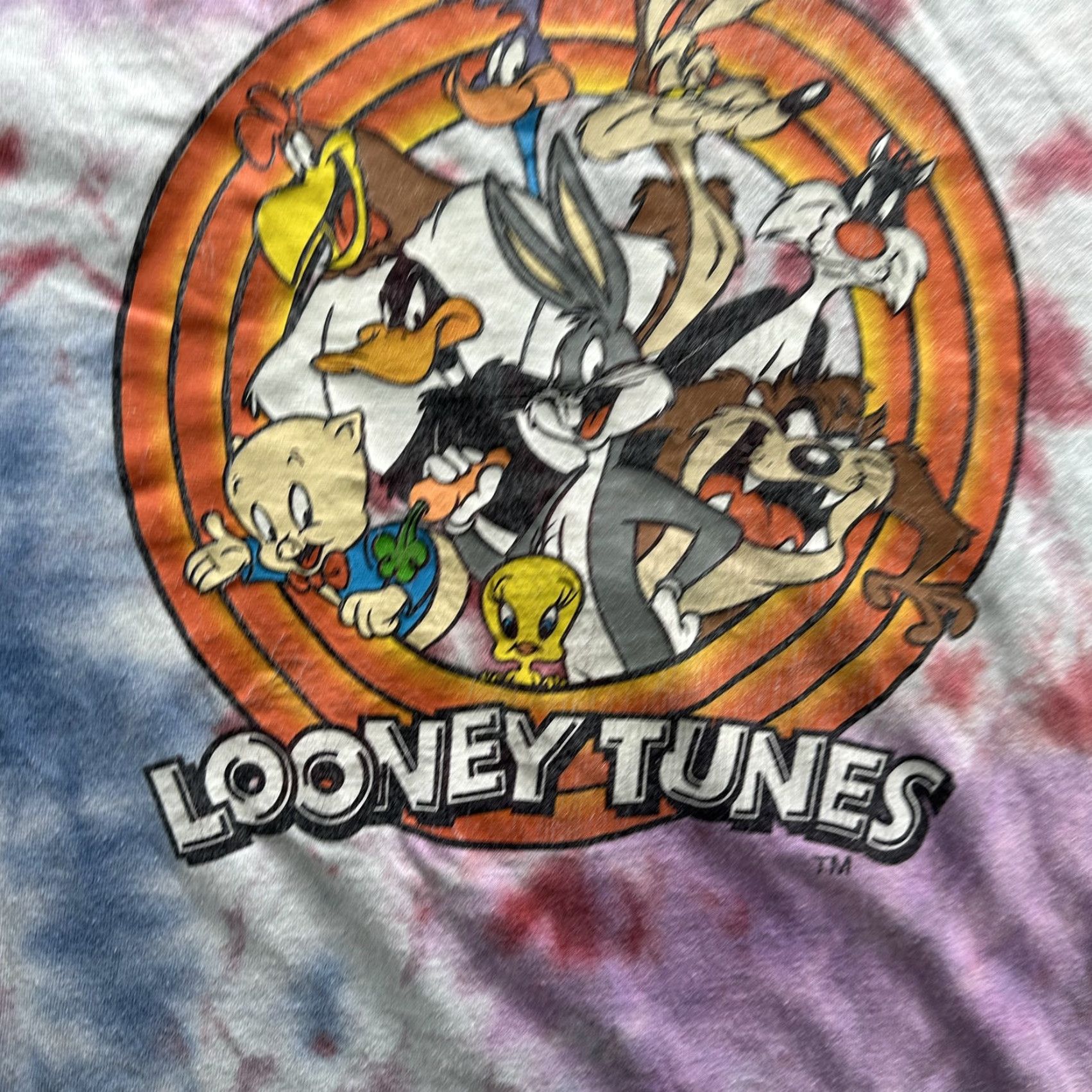 Vintage VINTAGE Looney Tunes Shirt Men L Tie Dye Cartoon Graphic Bugs Bunny Taz 2000s Y2K Mens Size US L / EU 52-54 / 3 - 4 Thumbnail