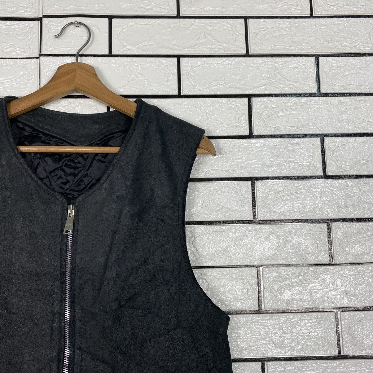 Japanese Brand 🔥VINTAGE VEST LEATHER BIKER MONSIUER NICOLE ISSEY MIYAKE Size US M / EU 48-50 / 2 - 6 Thumbnail